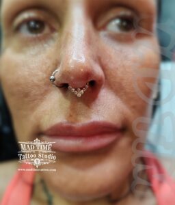 🔥 FRESH SEPTUM MAGIC by Judi! ✨
Another stunning septum piercing delivered with precision and style at Mad Time Tattoo & Piercing Liverpool! 💎 Located near Black Horse Pub, Walton - we're your go-to destination for premium piercings and tattoos!
Professional piercer Judi creates masterpieces that heal beautifully. Book your dream piercing today!