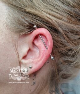 ✨ STUNNING Industrial Piercing by Judi - Liverpool's Premier Piercing Studio! ✨

🔥 FRESH Industrial Piercing Magic! 🔥
Just finished this INCREDIBLE industrial piercing by our amazing Judi! 💫 Located near Black Horse Pub, Walton - we're Liverpool's go-to studio for professional piercings & tattoos!
Why choose Mad Time Tattoo & Piercing? ⚡
✅ Expert piercers & tattoo artists
✅ Sterile, safe environment
✅ Premium jewellry selection
✅ Aftercare support included
Book your dream piercing today! 🌟