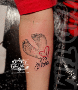baby foot print tattoo