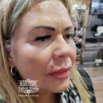 36Professional Piercing Liverpool home new ognialna zagubiona 36 kafelkow Professional Madonna lip piercing showcase by Mad Time Tattoo Studio, featuring an off-center upper lip titanium labret stud with a small metallic ball on a female client.